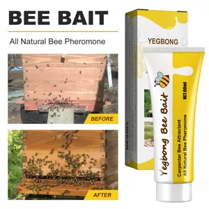 Yegbong natuurlijk bijenlokmiddel met tube van 60 ml en voor-na effect op bijenkorf