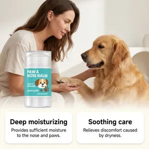 Balsamo lenitivo in stick per zampe e naso di cani con olio di cocco per idratazione