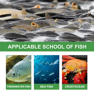 Vue détaillée des espèces de poissons d'eau douce et de mer pour l'usage d'attractifs