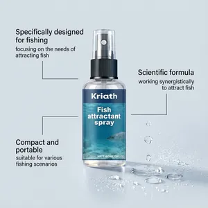 Nahaufnahme der Kriath 60ml tragbaren Fischlockstoffspray-Flasche mit feinem Zerstäuber