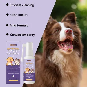 Kriath mondverzorgingsspray voor honden en katten met effectieve gebitsreiniging