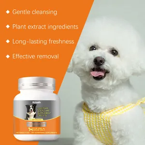 Kriath dog tear stain care supplement tablets with plant extract for gentle cleansing