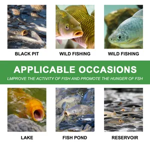 Collage montrant l'application d'appâts dans les lacs, étangs et réservoirs d'eau.