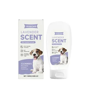 Champú de lavanda para perros YEGBONG 4 en 1 limpiador nutritivo 100ml