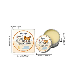 Guide de dimensions pour le baume pour pattes EelJoy pour chiens et chats, boîte de 50g