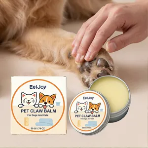 Baume hydratant naturel EelJoy pour pattes de chiens et chats présenté en boîte