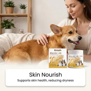 Kriath pet nutritional powder for healthy skin and smooth coat, reduces shedding