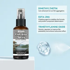 Detaillierte Ansicht der Kriath Fischlockspray-Zutaten und des effektiven Sprays.