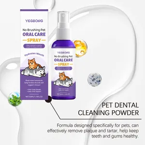 YEGBONG pet oral care spray for plaque and tartar removal with fresh mint scent