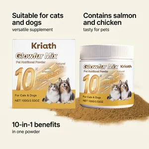 Kriath pet nutritional powder for skin and coat health in cats and dogs