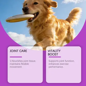 Kriath dog joint chewable tablets for vitality boost and joint tissue nourishment