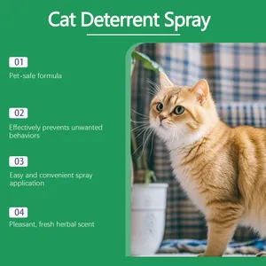Katzenschreck-Spray Merkmale mit haustiersicherer Formel und frischem Kräuterduft