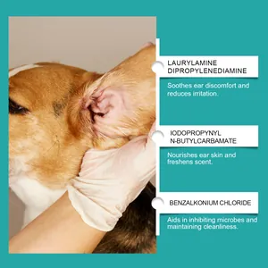 Toallitas de dedo para limpieza de oídos de mascotas con ingredientes calmantes