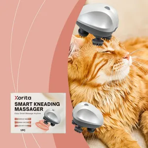 Detailansicht des intelligenten Knet-Massagegeräts von Xorita zur Entspannung von Katzen