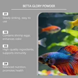 Nahrhaftes Betta Glory Pulver zur Förderung der Fischfarbe und des Immunsystems