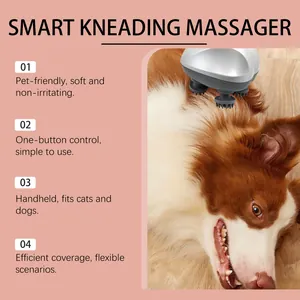 Intelligentes elektrisches Knetmassagegerät für Haustiere mit weichen Silikonknoten