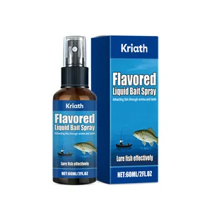 Spray d'Appât Liquide Aromatisé Kriath 60ml Attractif Pour Poissons Pour La Pêche En Eau Douce Appât De Pêche Universel Spray d'Appât Haute Concentration