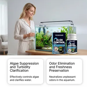 Detail eines Algenkontroll-Aquarienreinigers zur Wasserklärung und Geruchsentfernung