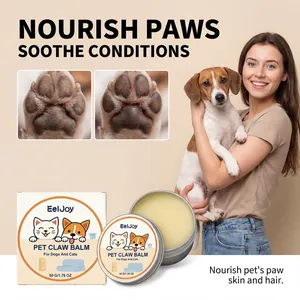 Baume apaisant EelJoy pour pattes de chiens et chats avec comparaison avant-après