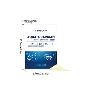 Aqua-Guardian Wasserreinigungspulver 100g mit Packungsmaßen 10,3x6,7 cm
