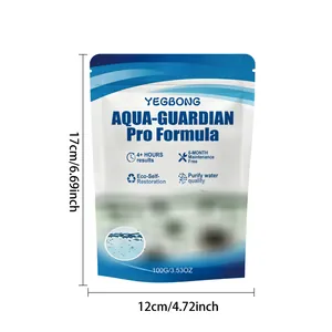 Detaillierte Abmessungen des 100g Aqua-Guardian Pro Formula Algenmittels