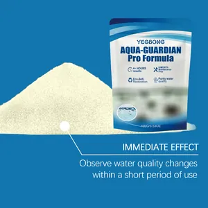 Detailansicht des Aqua-Guardian Wasserreinigerpulvers mit schneller Wirkungsbeschreibung