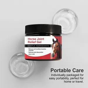 Gel sollievo articolazioni cavalli 60g portatile con consistenza chiara e lenitiva