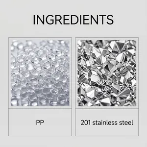 Macro detail view showcasing high quality PP and 201 stainless steel comb materials