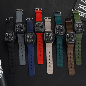 Professional waterproof digital sports watch for youth available in eight vibrant colors
