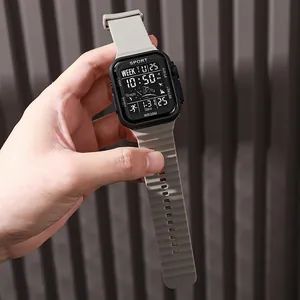 Youth waterproof digital sports watch with LED display and durable silicone strap.