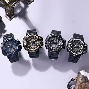 Multifunktionale wasserdichte Outdoor-Sportuhr mit Dual-Display und großer LED-Anzeige