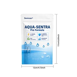 AQUA-SENTRA Wasserklärungspulver 100g Beutel Abmessungen 17cm x 12cm für Aquarien