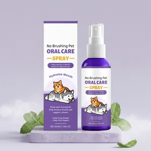 Professional Pet Oral Care Spray For Dogs And Cats Mint Fresh Breath Tartar Removal Dental Cleaning Gentle Formula Pet Supplies