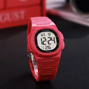 SIKEZHUN Men's Digital Sport Watch Waterproof Outdoor Wristwatch With LED Backlight Alarm Date Function ABS Case Plastic Strap