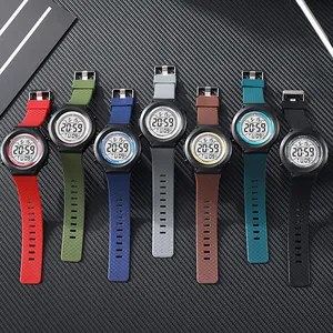 Montre Numérique Sportive pour Hommes Adolescents Enfants Étanche LED Lumineux Alarme Chronographe Montre Bracelet Mode