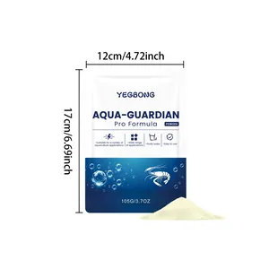 YEGBONG 105g Aquarium Wasserreiniger Pulver, Verpackungsmaße 12x17cm groß
