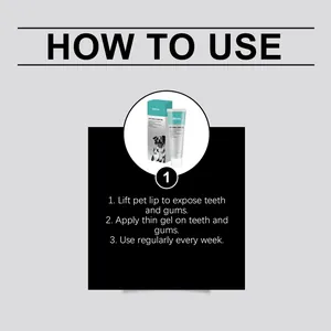 Detailed English usage instructions for EelJoy pet oral care gel for dogs and cats