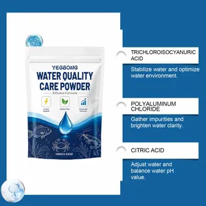 Detailansicht der Inhaltsstoffe von YEGBONG Wasserpflegepulver für klares Aquarienwasser
