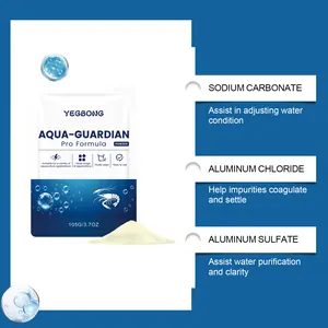 Aquarium Wasserreiniger Pulver mit Natriumcarbonat und Aluminiumsulfat Inhaltsstoffen