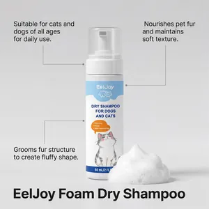 EelJoy waterless dry shampoo for dogs and cats with rich cleaning foam texture