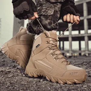 Professional warm desert tactical boots for hiking and outdoor winter training