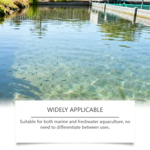 Clear outdoor aquaculture pond showing effective use of water clarifier powder for fish.