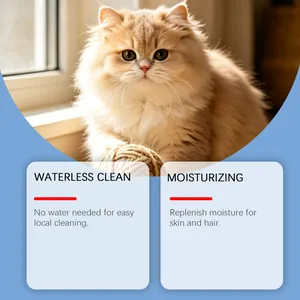 Détails sur les bienfaits du shampooing hydratant sans rinçage pour chiens et chats