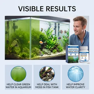 Wirkung von YEGBONG Aquarientabletten zur Entfernung von Algen und Moos für klares Wasser