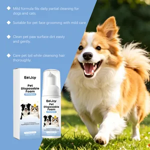 Shampooing mousse sans rinçage EelJoy pour chiens et chats avec décor extérieur