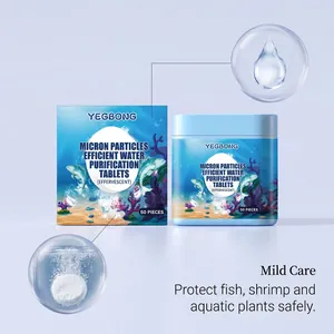 YEGBONG Brausetabletten mit Mikron-Partikeln für die effiziente Aquariumreinigung