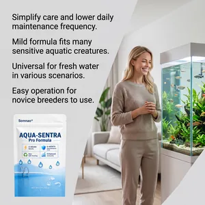 Somnao Aqua-Sentra Aquarium-Wasserklärer Pulver für glasklares Wasser in Süßwasseraquarien.