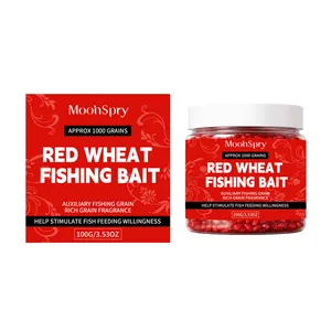 Appât de pêche MoonSpry au blé rouge 100g 1000 grains leurre professionnel de pêche