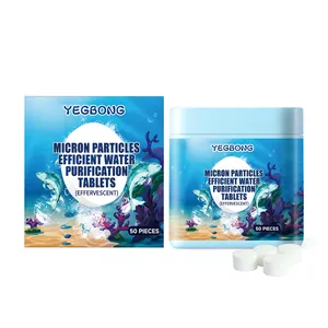 YEGBONG effiziente Aquarienwasser-Reinigungstabletten für klares Wasser, 50 Stück Box