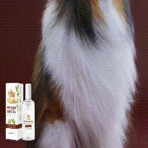 Detail van zachte en glanzende vacht na gebruik van de spray voor vachtverzorgingsolie